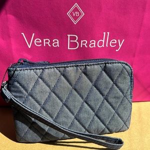 Vera Bradley RFID Zip Top ID Case Wristlet NWT